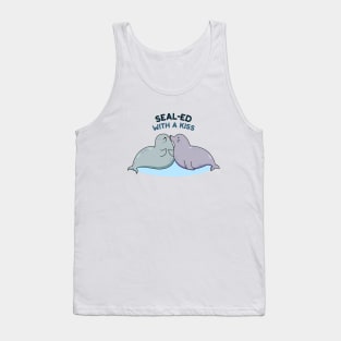 Sealed With A Kiss Cute Sea Lion Seal Pun Tank Top